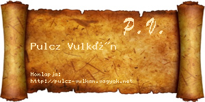 Pulcz Vulkán névjegykártya